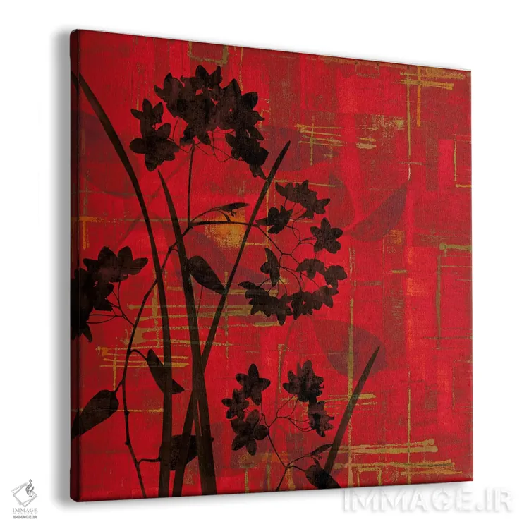 تابلو سایه روشن روی قرمز اثر ارین لانگه - نمای پرسپکتیو محصول