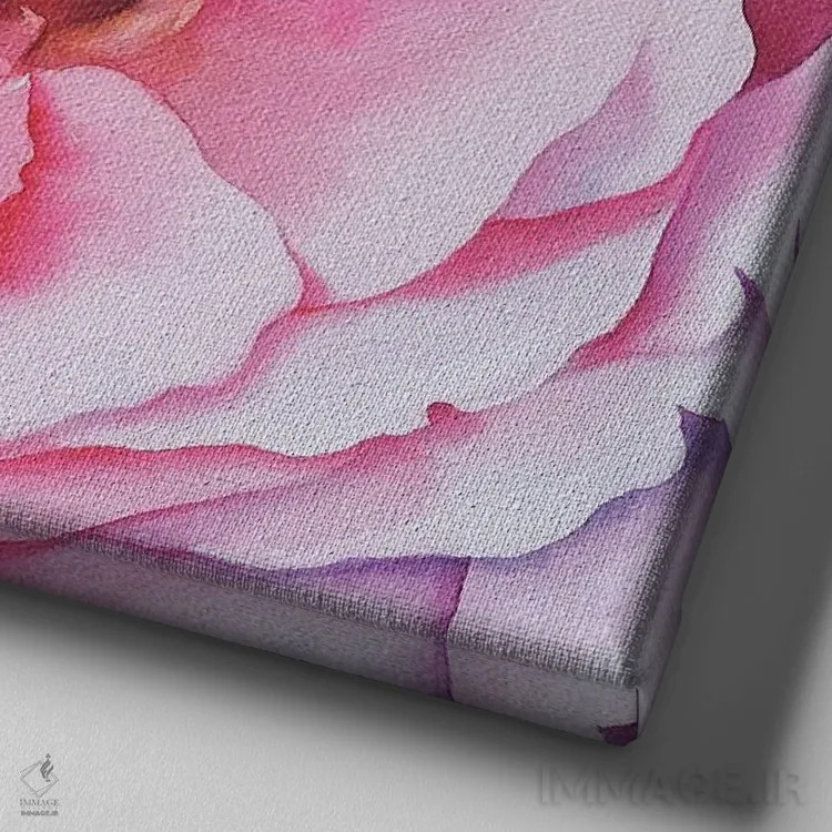 تابلو رویای گلها اثر النا کولوتوشا - نمای نزدیک بافت بوم