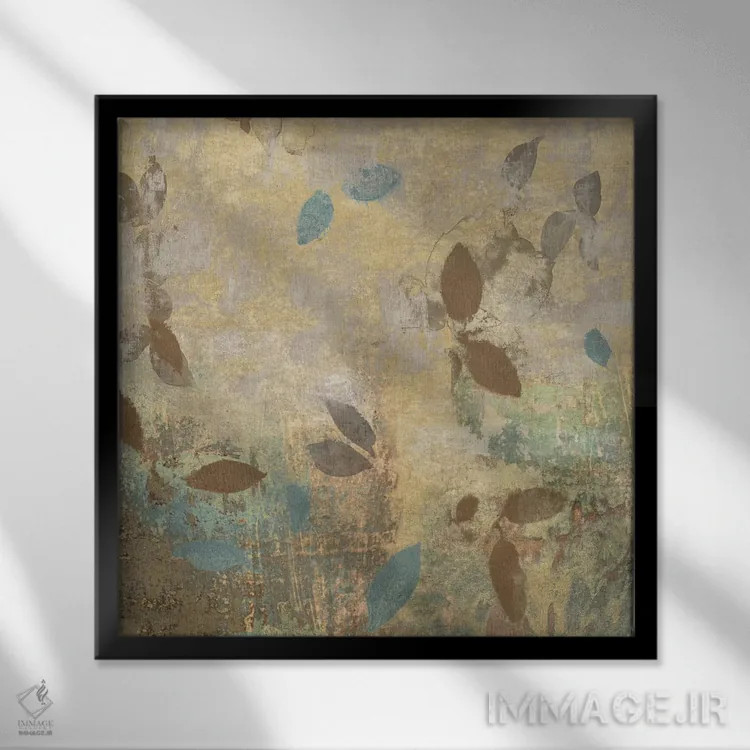 تابلو ریتم طبیعت I اثر ارین لانگه - نمای قابدار مشکی