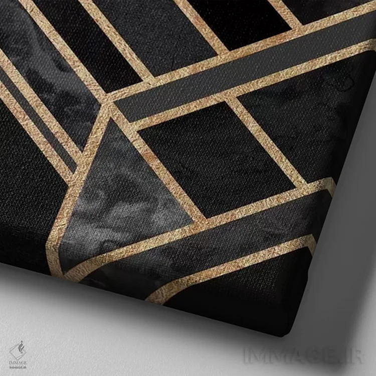 تابلو رویای مرمر سیاه اثر الیزابت فردریکسون - نمای نزدیک بافت بوم