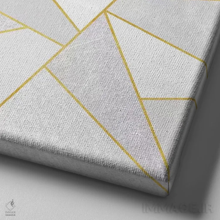 تابلو سنگ سفید اثر الیزابت فردریکسون - نمای نزدیک بافت بوم