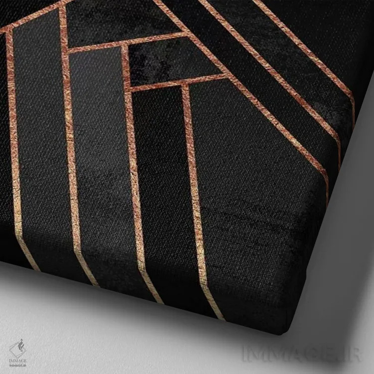 تابلو شب سیاه اثر الیزابت فردریکسون - نمای نزدیک بافت بوم