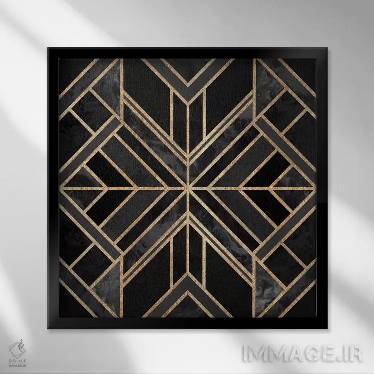 تابلو رویای مرمر سیاه اثر الیزابت فردریکسون - نمای قابدار مشکی