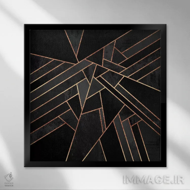 تابلو شب سیاه اثر الیزابت فردریکسون - نمای قابدار مشکی