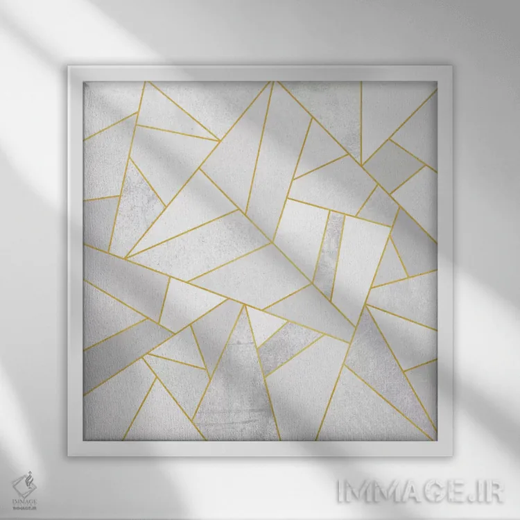 تابلو سنگ سفید اثر الیزابت فردریکسون - نمای قابدار سفید