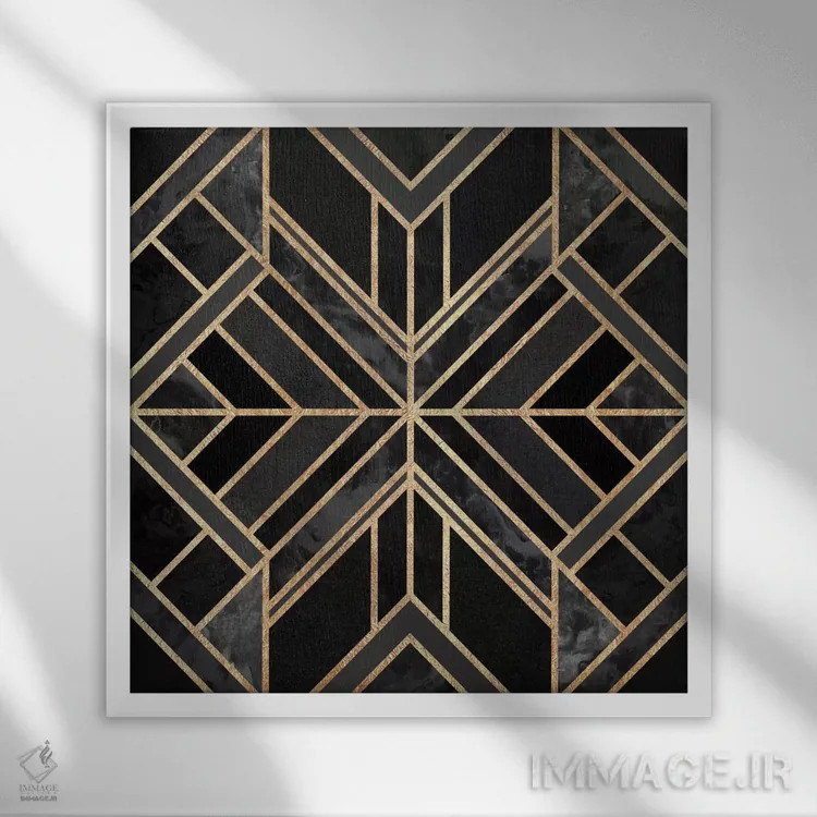 تابلو رویای مرمر سیاه اثر الیزابت فردریکسون - نمای قابدار سفید