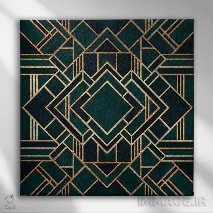 تابلو آرتدکو ۲ اثر الیزابت فردریکسون - نمای روبهرو روی دیوار