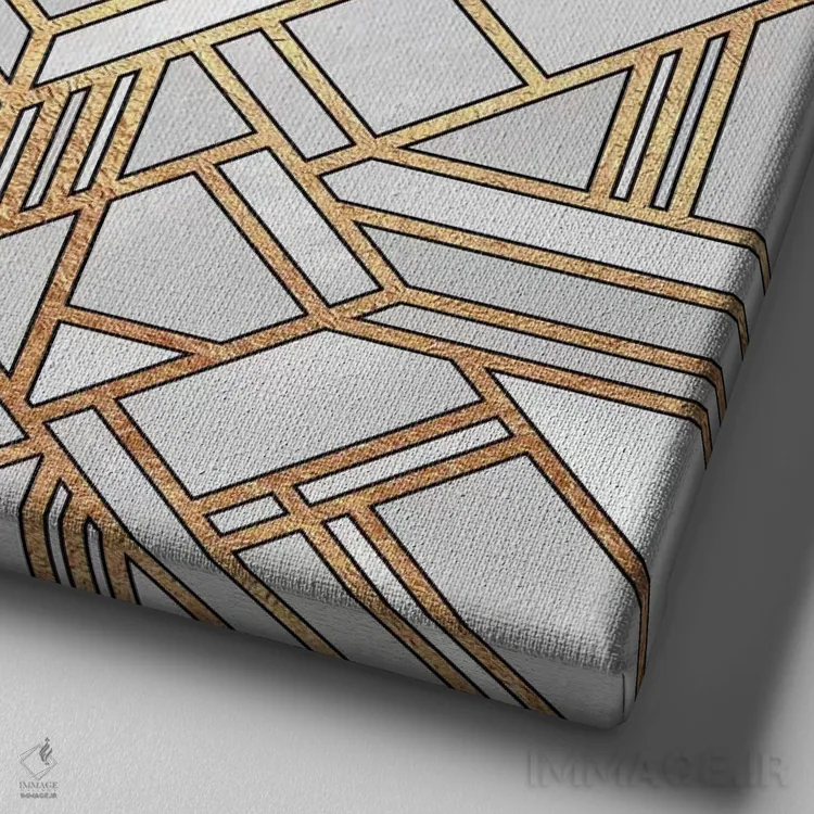 تابلو آرتدکو ۱ اثر الیزابت فردریکسون - نمای نزدیک بافت بوم