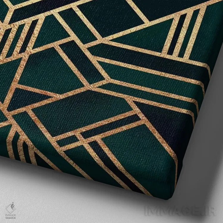 تابلو آرتدکو ۲ اثر الیزابت فردریکسون - نمای نزدیک بافت بوم