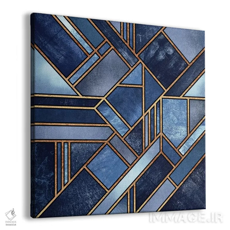 تابلو شهر آبی اثر الیزابت فردریکسون - نمای پرسپکتیو محصول