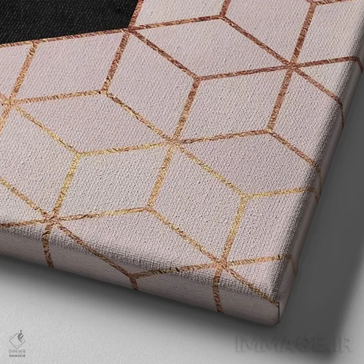 تابلو باهویت (خفن) اثر الیزابت فردریکسون - نمای نزدیک بافت بوم