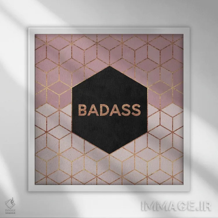 تابلو باهویت (خفن) اثر الیزابت فردریکسون - نمای قابدار سفید