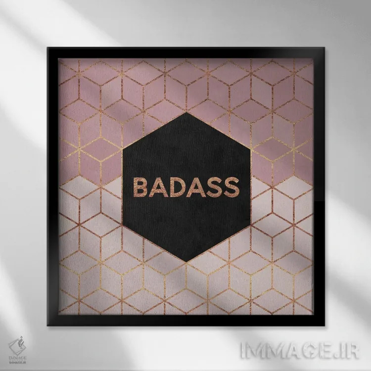 تابلو باهویت (خفن) اثر الیزابت فردریکسون - نمای قابدار مشکی