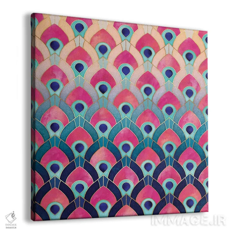 تابلو پَرپَر شده ۱ اثر الیزابت فردریکسون - نمای پرسپکتیو محصول