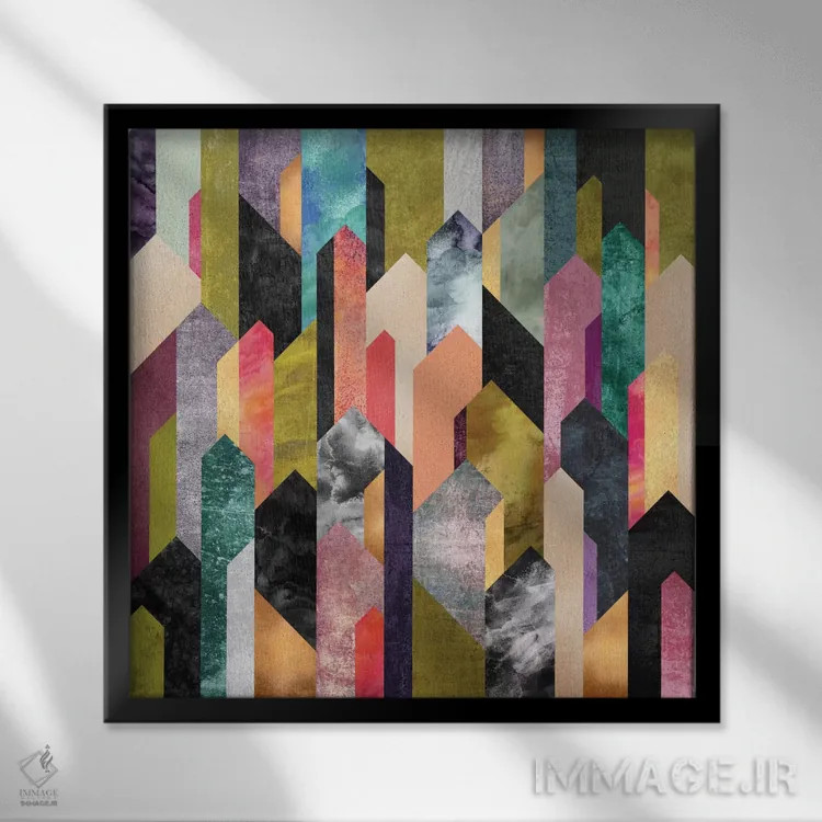 تابلو بلورین (متبلور) اثر الیزابت فردریکسون - نمای قابدار مشکی