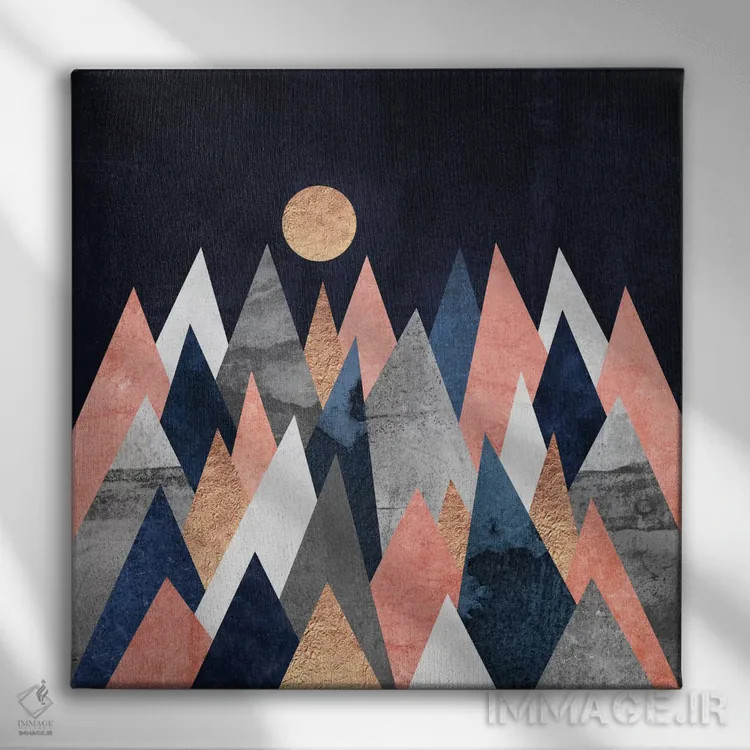 تابلو ماه طلایی اثر الیزابت فردریکسون - نمای روبهرو روی دیوار