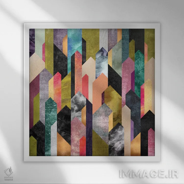 تابلو بلورین (متبلور) اثر الیزابت فردریکسون - نمای قابدار سفید