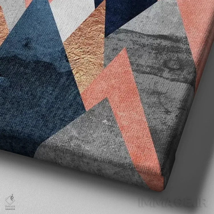 تابلو ماه طلایی اثر الیزابت فردریکسون - نمای نزدیک بافت بوم