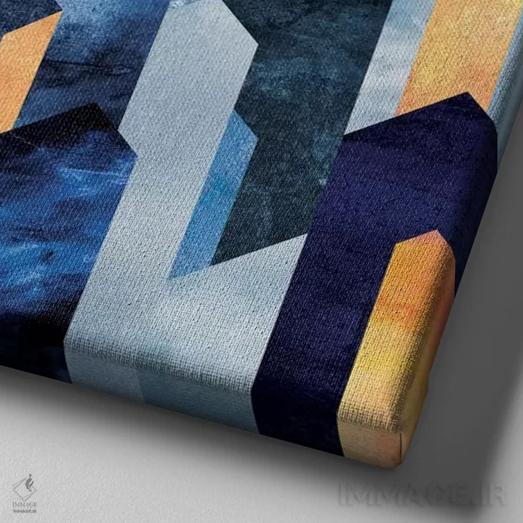 تابلو سنگ کیانیت و نمک اثر الیزابت فردریکسون - نمای نزدیک بافت بوم