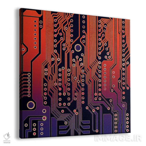 تابلو مدار چاپی ۴ (الکترونیکی) اثر الیزابت فردریکسون - نمای پرسپکتیو محصول