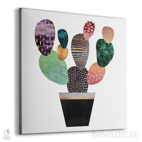 تابلو کاکتوس زیبا اثر الیزابت فردریکسون - نمای پرسپکتیو محصول