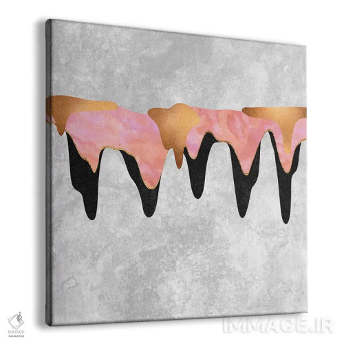 تابلو چکیدن رنگهای زیبا ۱ اثر الیزابت فردریکسون - نمای پرسپکتیو محصول