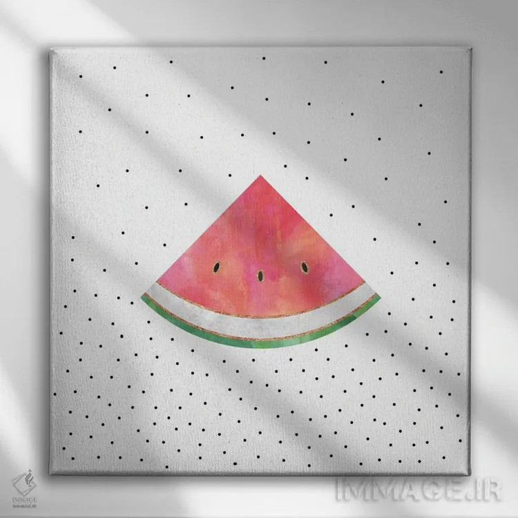 تابلو هندوانه زیبا اثر الیزابت فردریکسون - نمای روبهرو روی دیوار