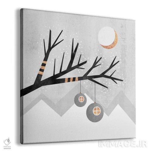 تابلو سرزمین عجایب زمستانی اثر الیزابت فردریکسون - نمای پرسپکتیو محصول