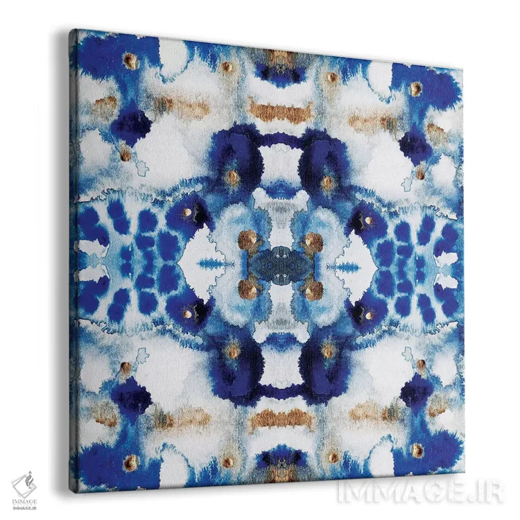 تابلو آبی متقارن اثر الیزابت فردریکسون - نمای پرسپکتیو محصول