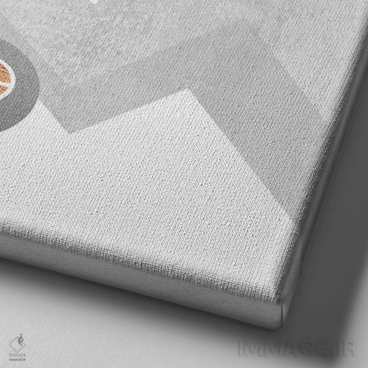 تابلو سرزمین عجایب زمستانی اثر الیزابت فردریکسون - نمای نزدیک بافت بوم