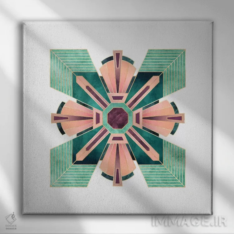 تابلو گل آرتدکو اثر الیزابت فردریکسون - نمای روبهرو روی دیوار