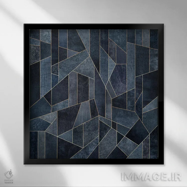 تابلو آسمانخراش ۱ اثر الیزابت فردریکسون - نمای قابدار مشکی