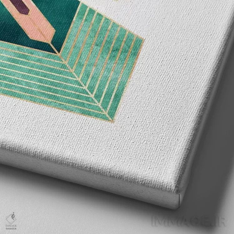 تابلو گل آرتدکو اثر الیزابت فردریکسون - نمای نزدیک بافت بوم