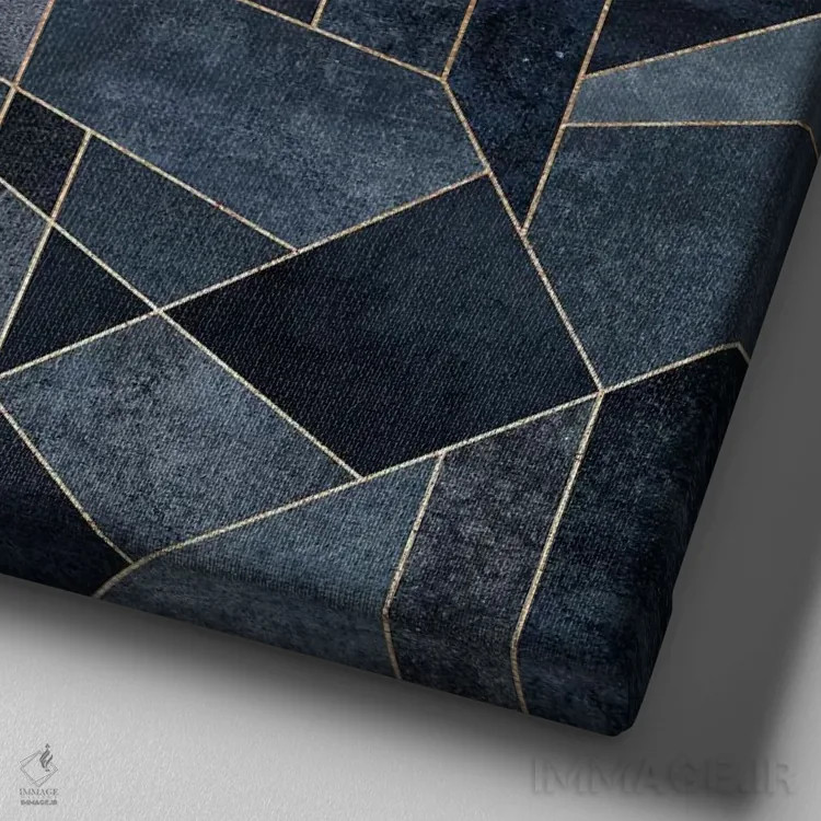 تابلو آسمانخراش ۱ اثر الیزابت فردریکسون - نمای نزدیک بافت بوم