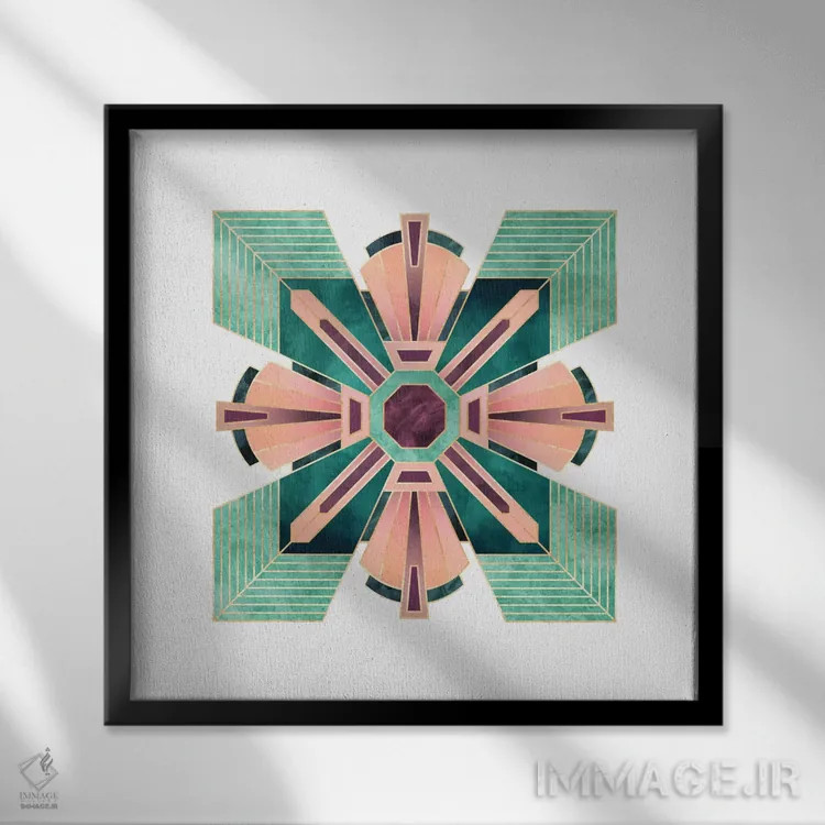 تابلو گل آرتدکو اثر الیزابت فردریکسون - نمای قابدار مشکی
