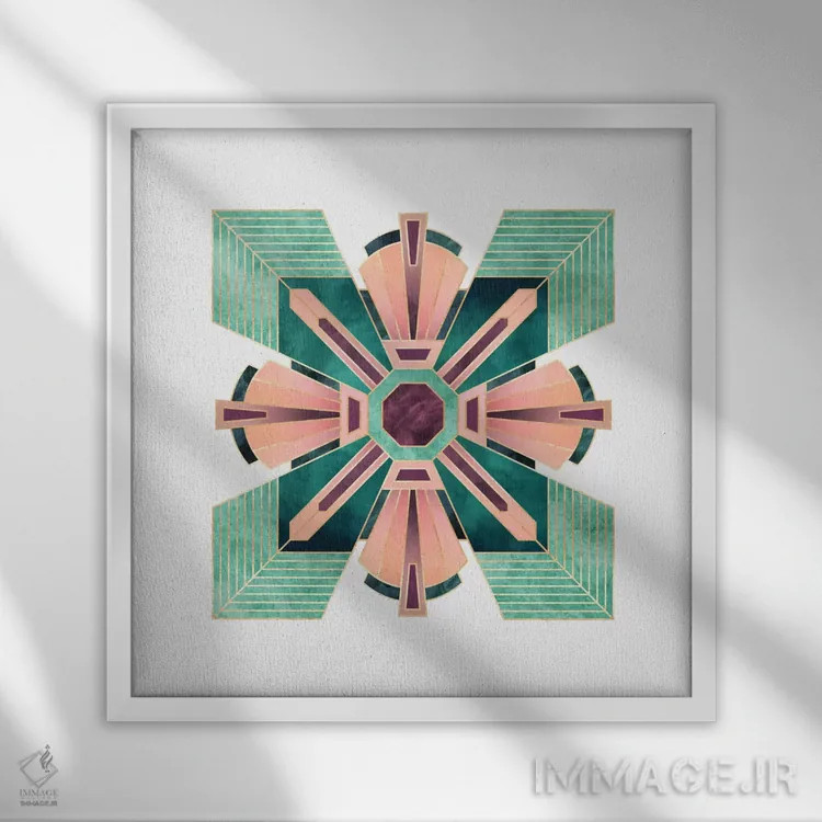 تابلو گل آرتدکو اثر الیزابت فردریکسون - نمای قابدار سفید