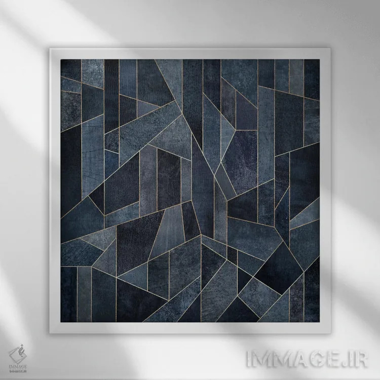 تابلو آسمانخراش ۱ اثر الیزابت فردریکسون - نمای قابدار سفید