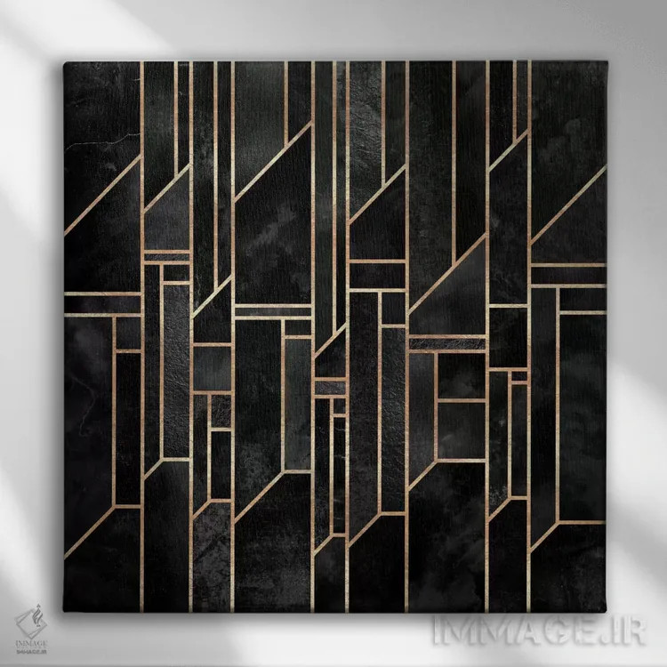 تابلو آسمانهای سیاه اثر الیزابت فردریکسون - نمای روبهرو روی دیوار