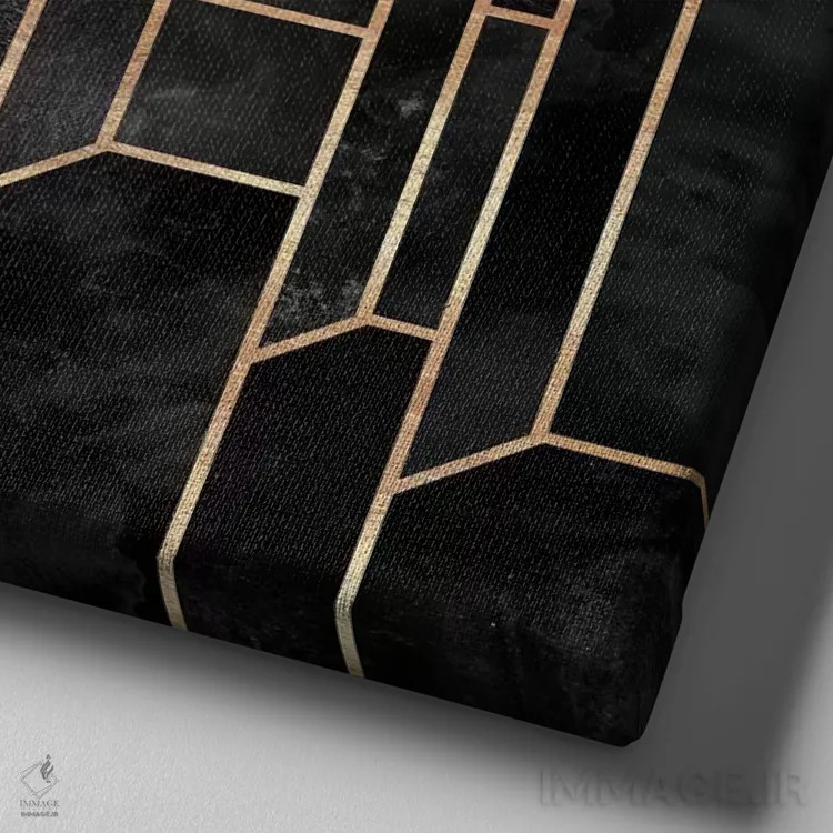 تابلو آسمانهای سیاه اثر الیزابت فردریکسون - نمای نزدیک بافت بوم