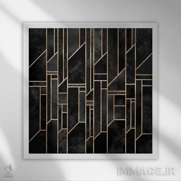 تابلو آسمانهای سیاه اثر الیزابت فردریکسون - نمای قابدار سفید