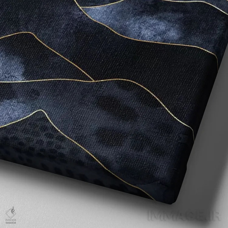 تابلو چشمانداز کوهستانی اثر الیزابت فردریکسون - نمای نزدیک بافت بوم