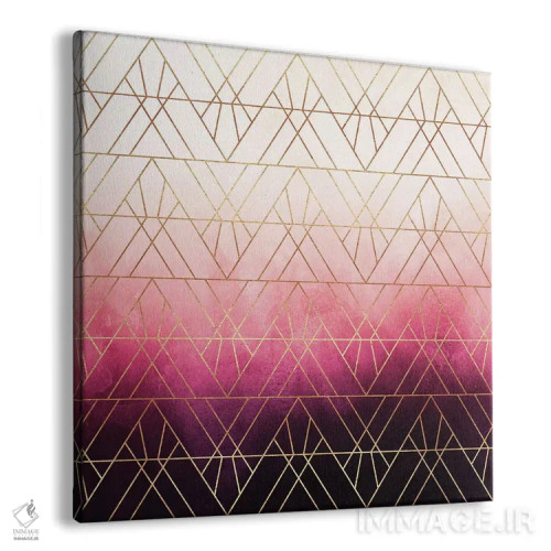 تابلو آمبره مثلثی آرت دکو اثر الیزابت فردریکسون - نمای پرسپکتیو محصول