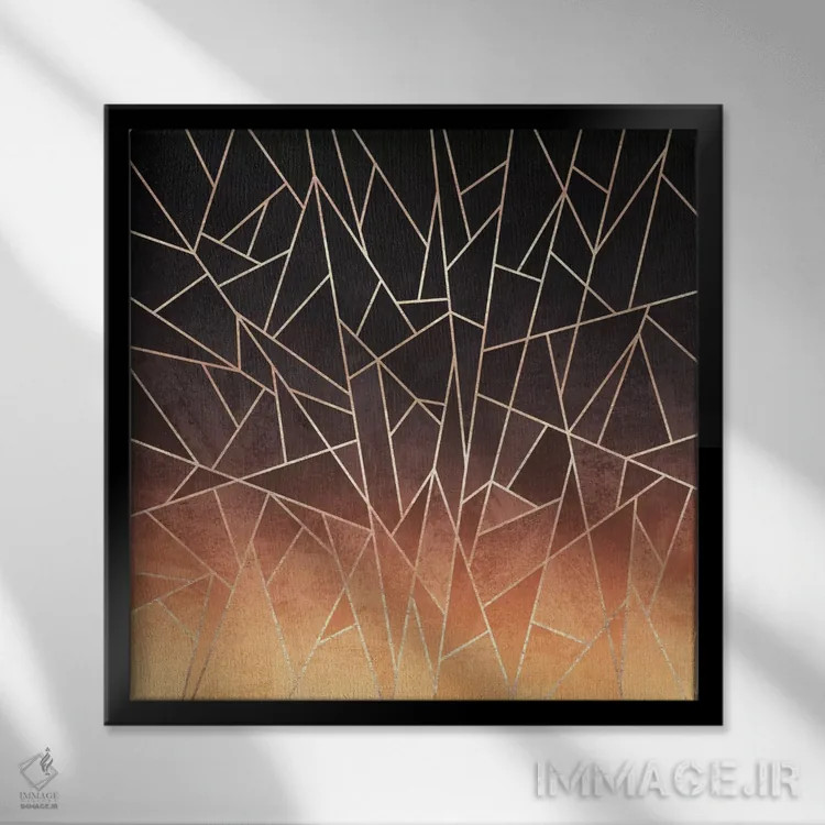 تابلو آمبره شکسته اثر الیزابت فردریکسون - نمای قابدار مشکی