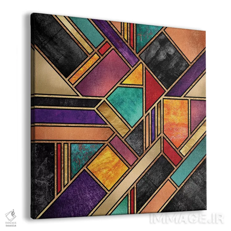 تابلو شب شهری رنگارنگ اثر الیزابت فردریکسون - نمای پرسپکتیو محصول