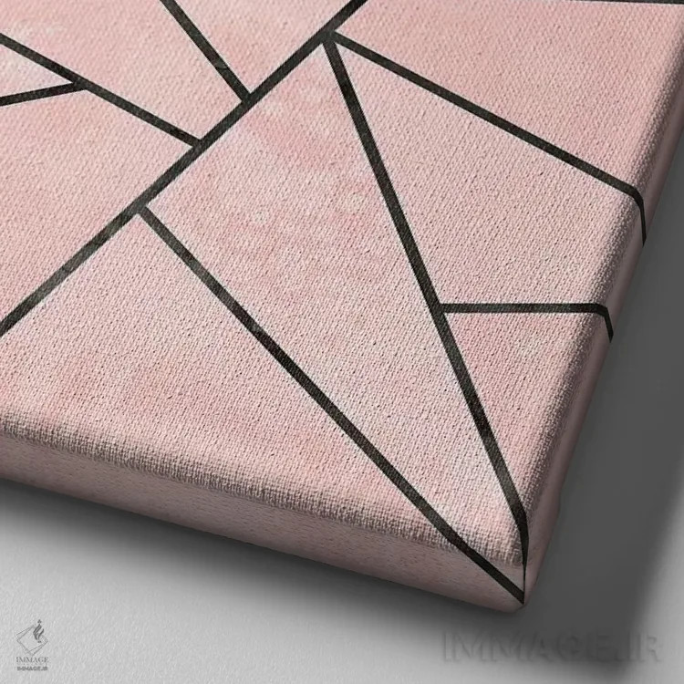 تابلو سنگ رز اثر الیزابت فردریکسون - نمای نزدیک بافت بوم