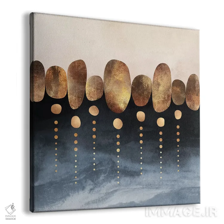 تابلو Square,انتزاع طبیعی، مربعی اثر الیزابت فردریکسون - نمای پرسپکتیو محصول