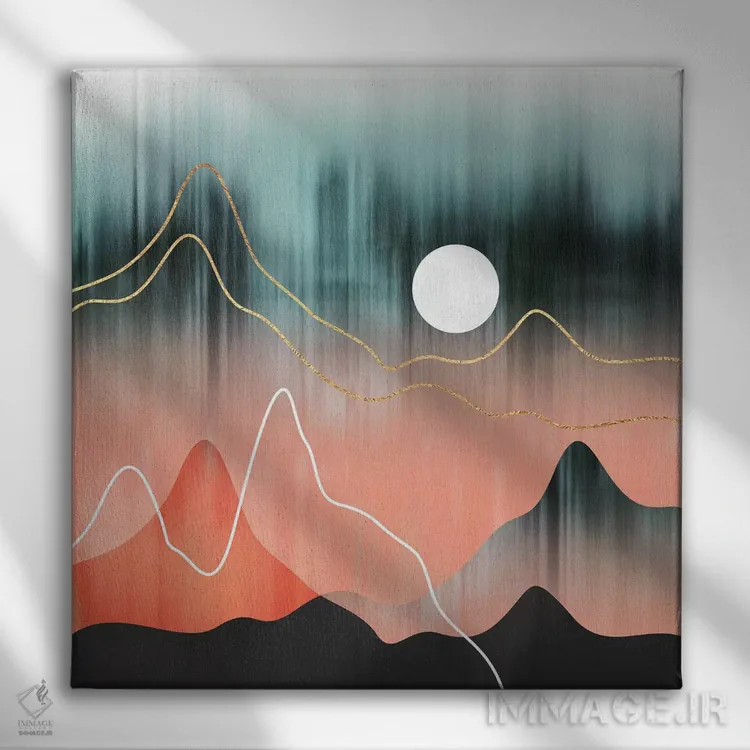 تابلو چشمانداز کوهستانی II اثر الیزابت فردریکسون - نمای روبهرو روی دیوار