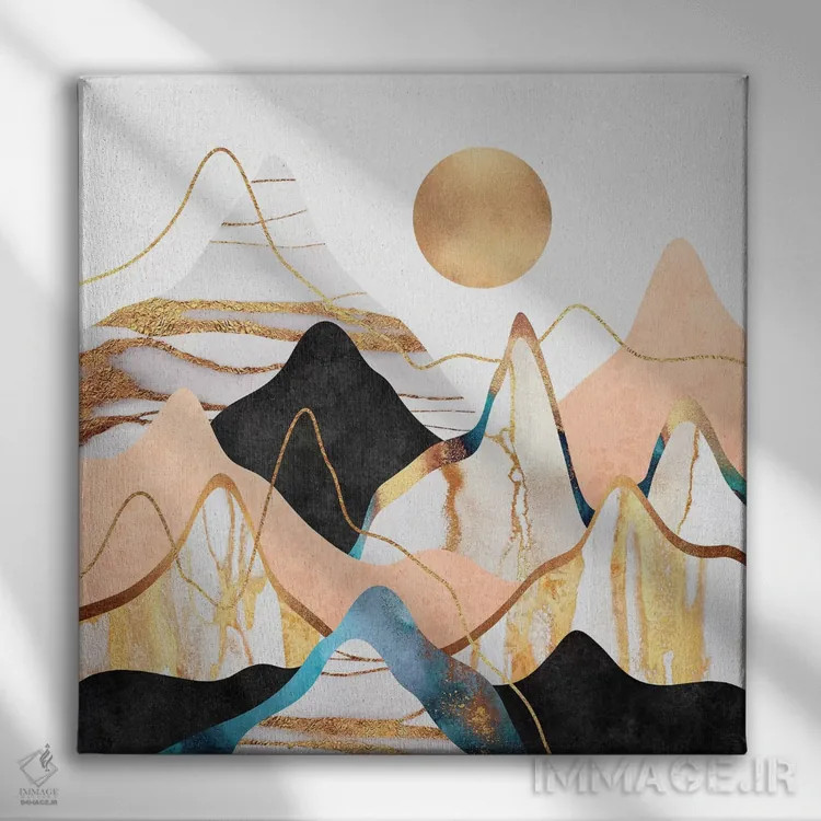 تابلو چشمانداز کوهستانی III اثر الیزابت فردریکسون - نمای روبهرو روی دیوار