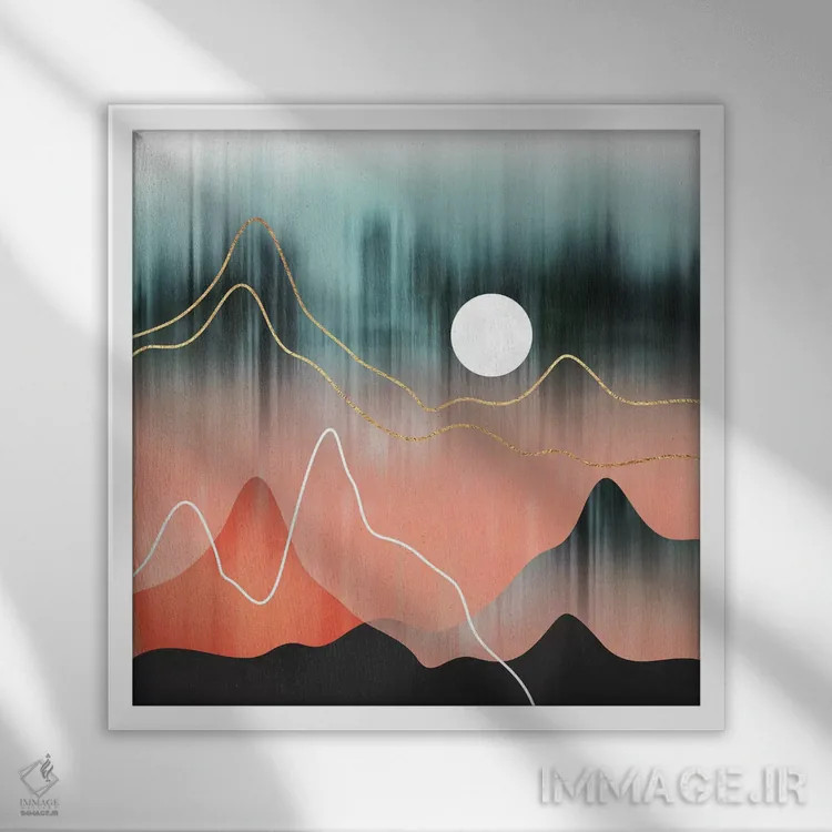 تابلو چشمانداز کوهستانی II اثر الیزابت فردریکسون - نمای قابدار سفید