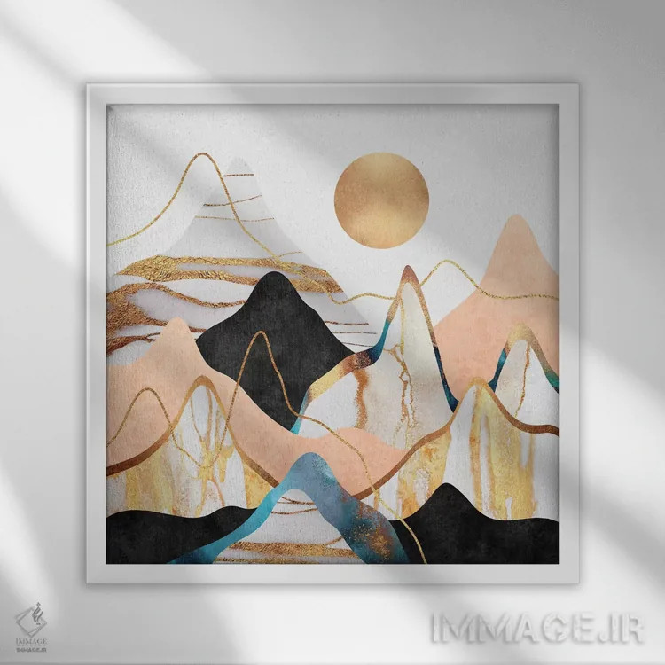 تابلو چشمانداز کوهستانی III اثر الیزابت فردریکسون - نمای قابدار سفید